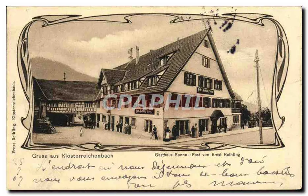 Kloster Reichenbach — Gasthaus Sonne — Ernst Reihling - Vorderseite