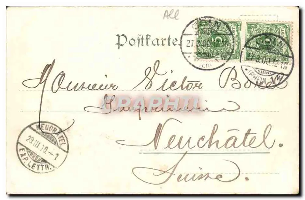 कोलोन के डॉम — दक्षिण की ओर का दृश्य — प्रकाशक P. Seewoehl, Köln a. Rh. - पीछे