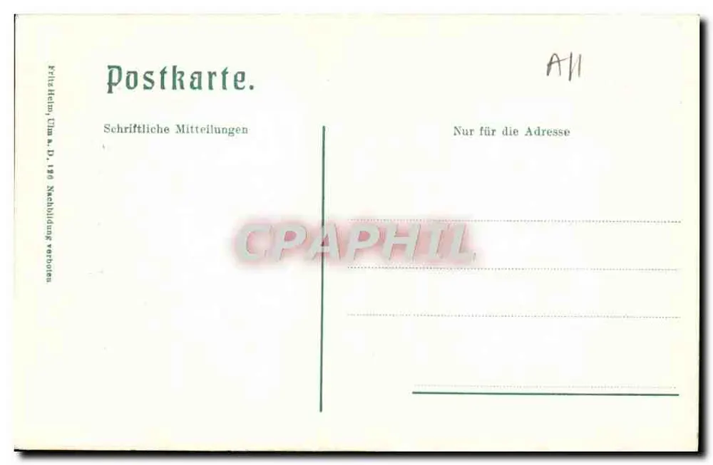 Ulm a. D., Malereien am Ulmer Rathaus — editor Kritze Heiny, n° 170835 - Reverso