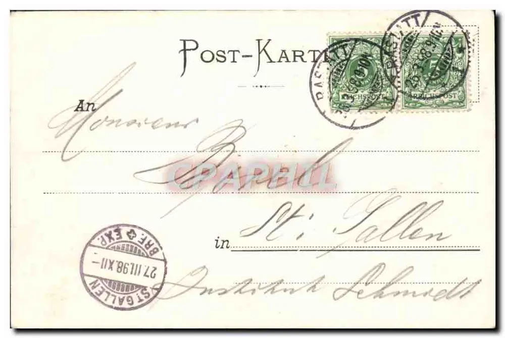 Kaiserslautern — Die Kaiserstraße — Verlag Kühn, Nr. 219 - Rückseite
