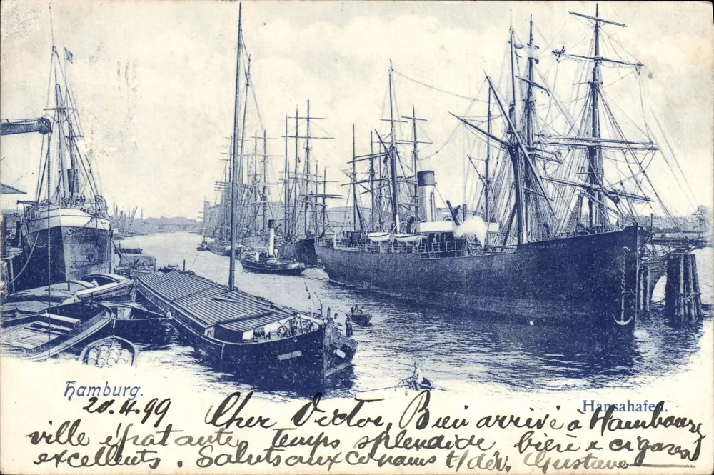 Hamburg - Haven - Hansahafen — onbekende uitgever, serie-nummer niet zichtbaar - Voorkant