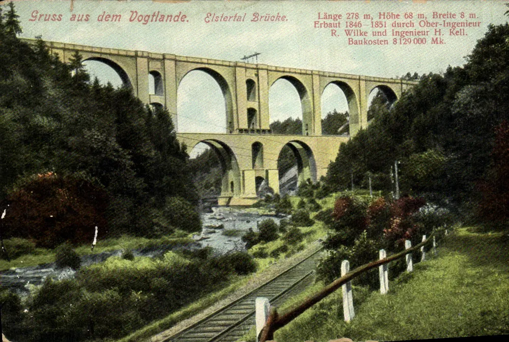 Elstertal-Brücke — Vogtland — Verlag nicht sichtbar, Seriennummer nicht sichtbar - Vorderseite