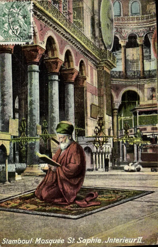 Stamboul: Moschee St. Sophie. Innenansicht II — Verlag Levane, n° 319 - Vorderseite