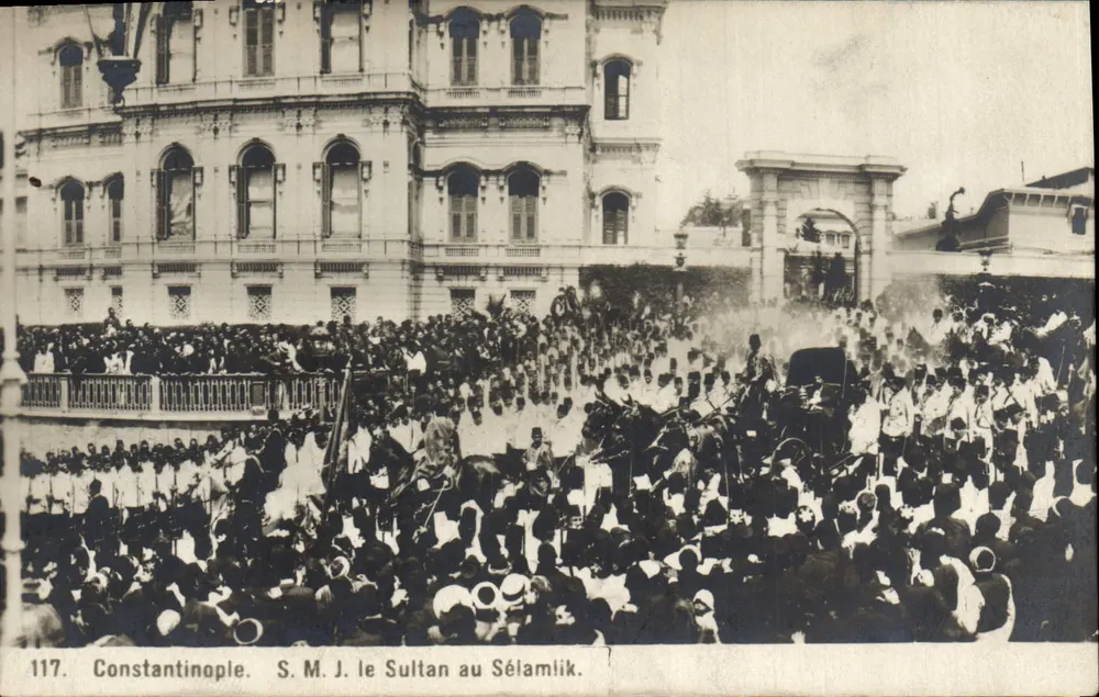 Constantinople — S.M. J. le Sultan au Sélamlik — n°117 - Recto