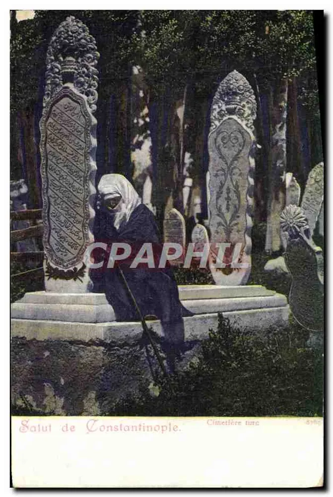 Türkischer Friedhof — Konstantinopel — Verlag Syphac - Vorderseite