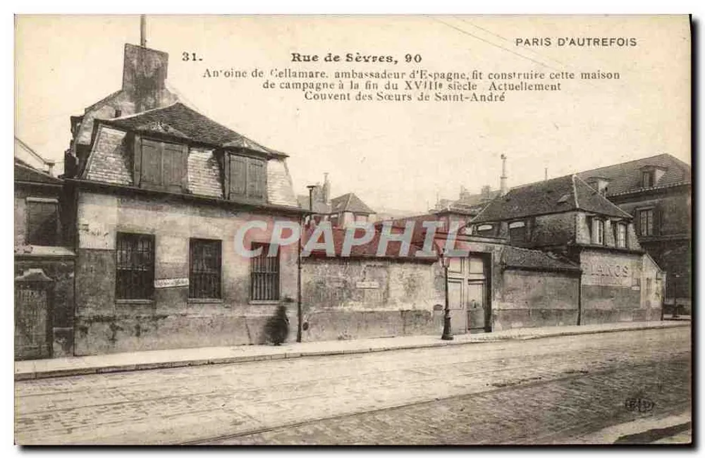 Rue de Sèvres, 90 — Paris d'autrefois — Verlag Le Pelay, Nr. 6.207 - Vorderseite
