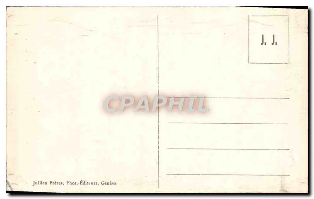 Grotte du Mont-Blanc und Glacier des Bossons — Chamonix — J.J. 6121 - Rückseite