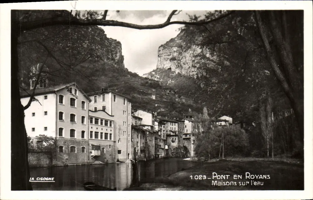 Ponte en Royans — Casas sobre a água — La Cigogne, n°1023 - Frente