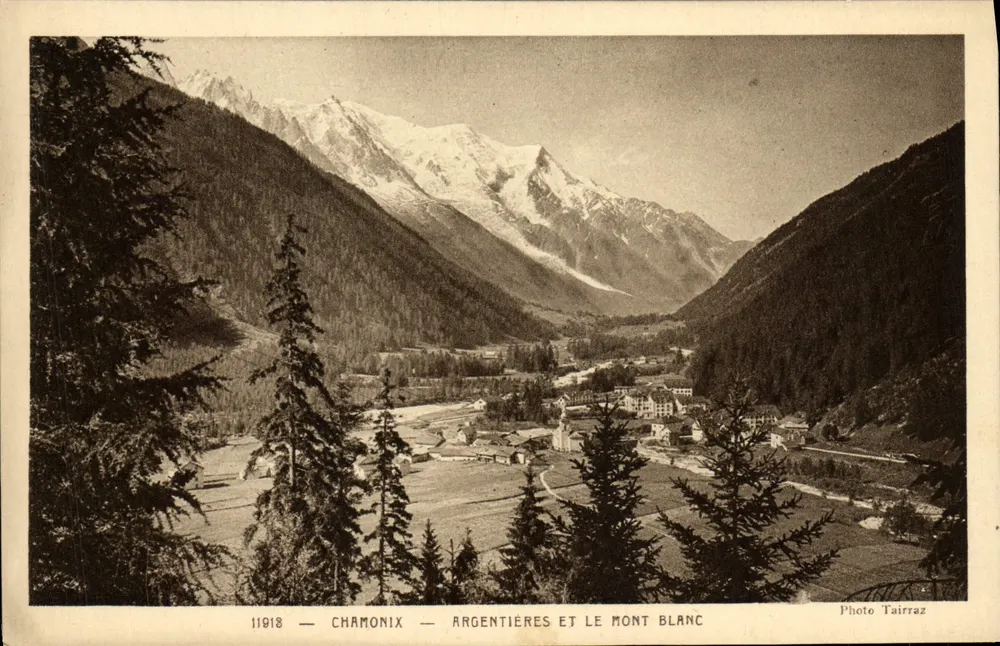 Chamonix — Argentières e o Monte Branco — Foto Tairraz - Frente