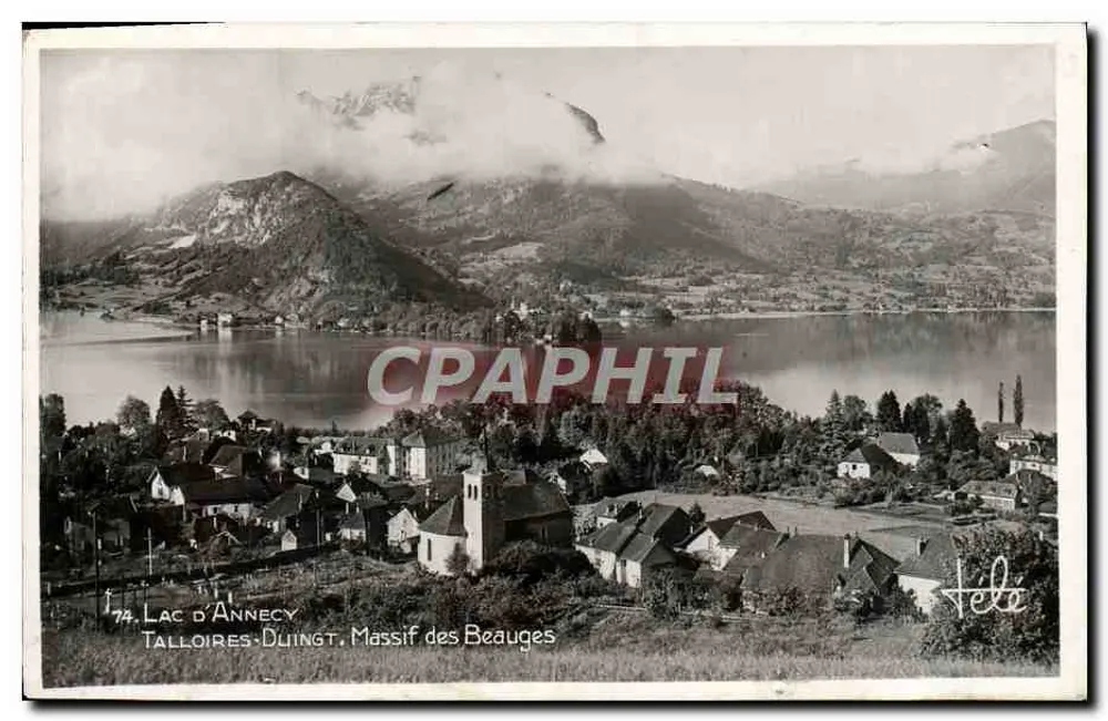 See Annecy — Talloires-Duingt, Massif des Bauges — Télé-Photo, 18, rue Alfred-Bouchtr - Vorderseite