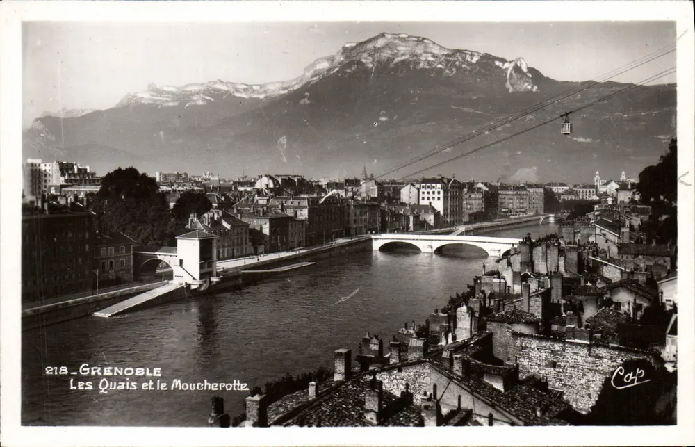 Grenoble — Les Quais e o Moucheotte — Cap - Frente