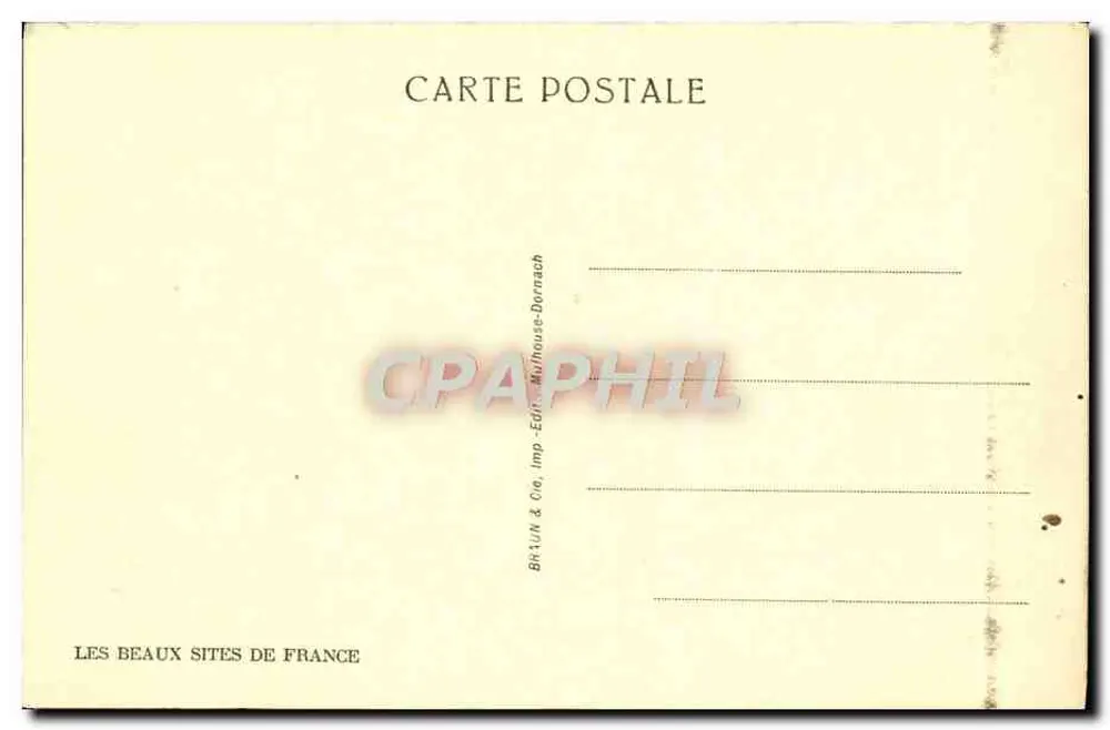 Mieussy — La Pointe d'Archet et le Mont-Blanc — Édition Les Beaux Sites de France - Verso