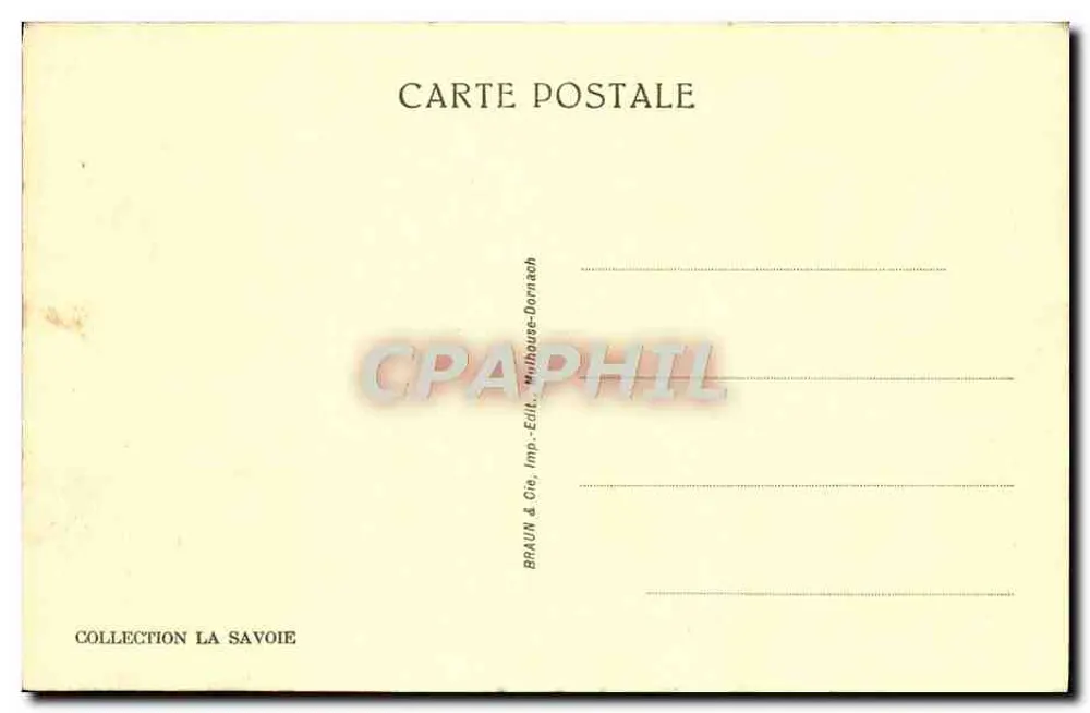 St-Jeoire — Ein altes Savoyarder Dachboden — Sammlung La Savoie, n° 13482 - Rückseite