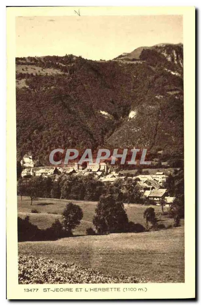 St-Jeoire en L'Herbette (1100 m.) — panoramisch uitzicht — Collectie La Savoie, Braun & Cie, Dornach - Voorkant