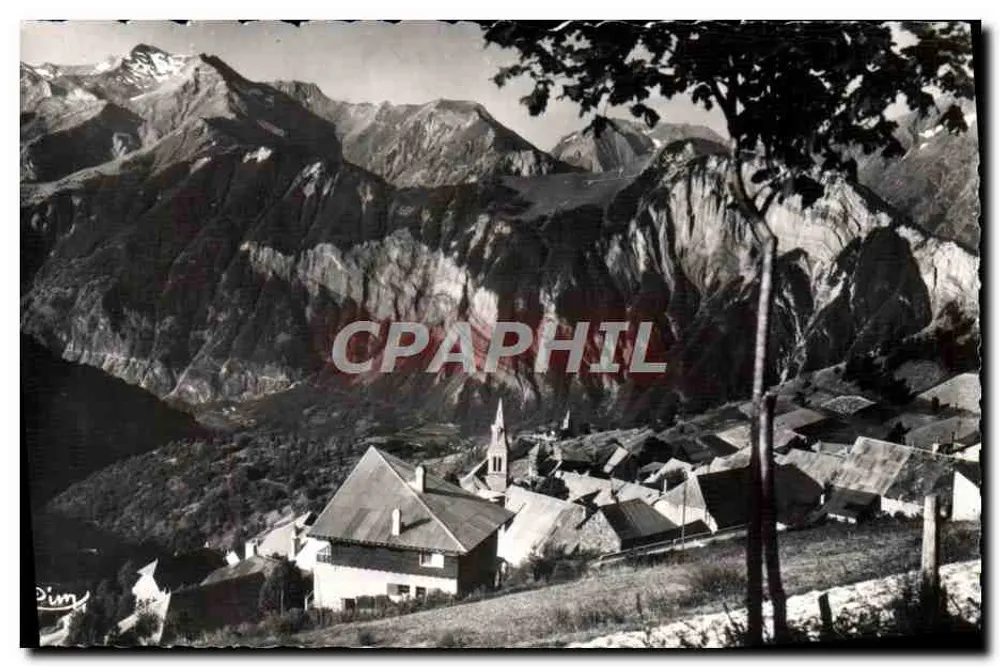 ल'अल्पे-ड'हुज़ (इज़ेर) - ऊंचाई 1860 मीटर - शीतकालीन खेल - पीछे की ओर, ओइसांस के मासिफ - फोटोग्राफी कोमिबियर - आगे