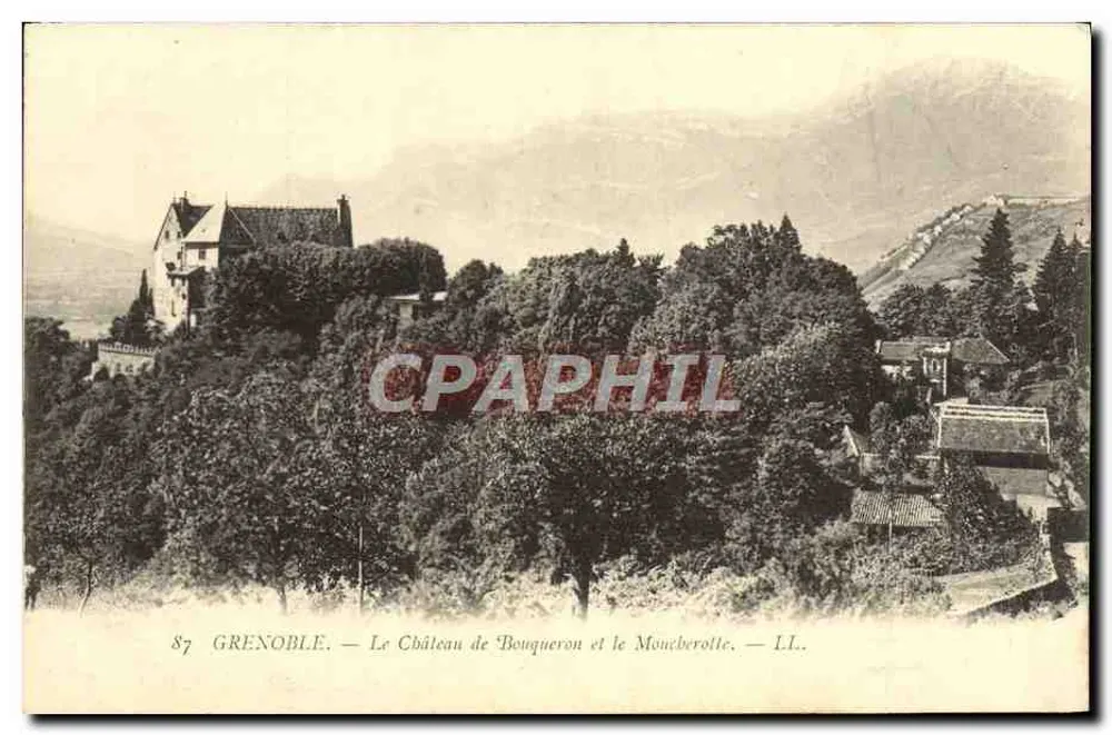 Grenoble — O Castelo de Bouqueron e o Mouchebrotte — LL. - Frente