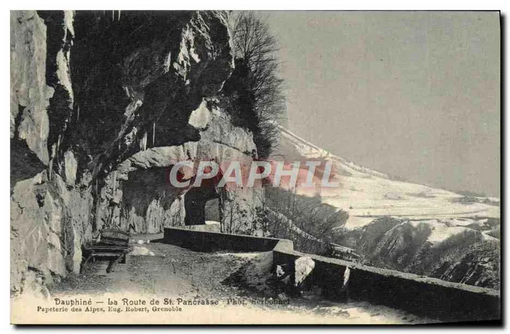 Dauphiné — A Rota de St Pancrasse — Papeterie des Alpes, Eug. Robert, Grenoble - Frente