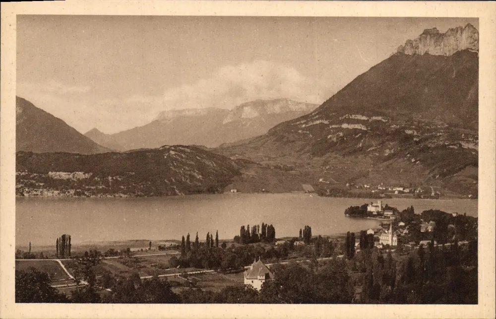 Annecy - Das Schloss und Talloires — Verleger: Neudrins Décurés, Paris - Vorderseite
