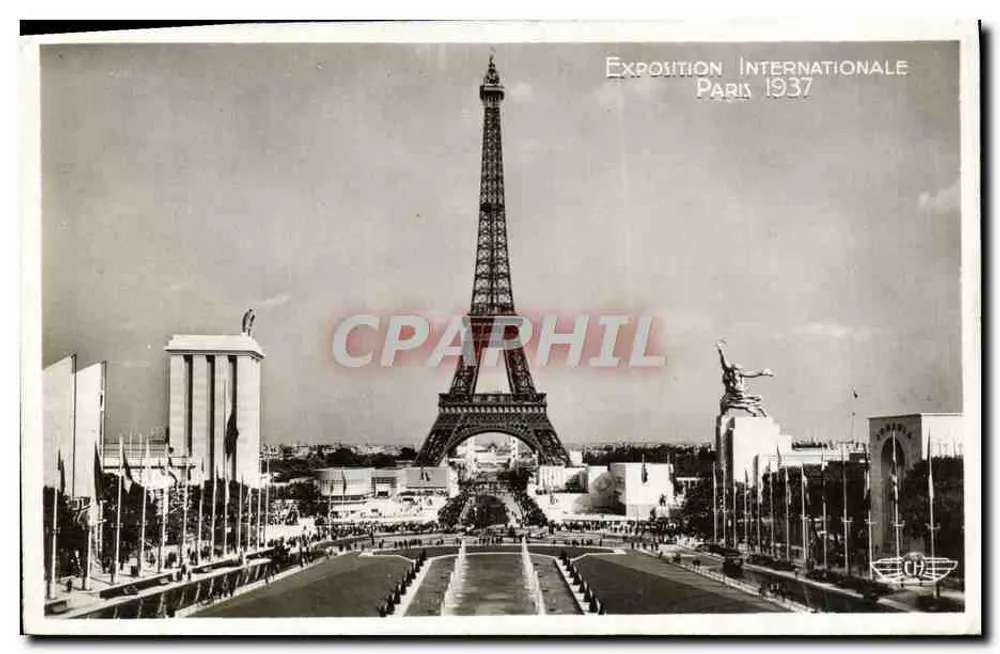 Internationale Expo Parijs 1937 — Algemene uitzicht vanaf het Trocadéro — H. Chipaut, Boulogne-Billancourt - Voorkant