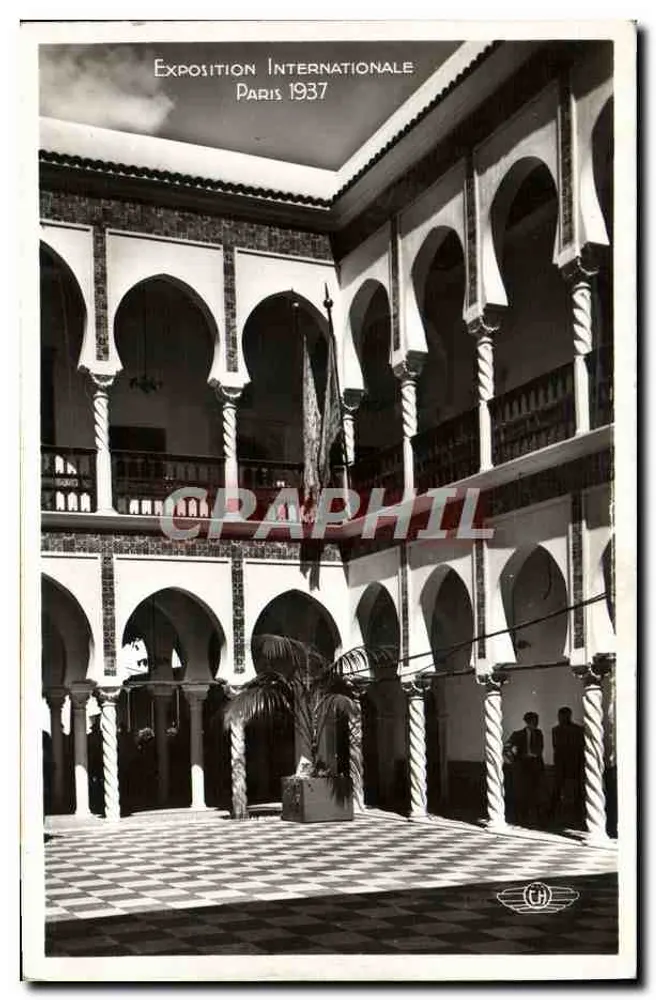 Cortiço de um pavilhão argelino — Exposição Internacional de Paris 1937 — H. CHIPAULT, Boulogne-sur-Seine - Frente