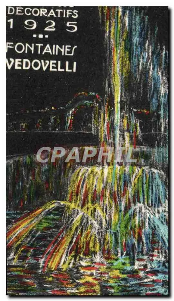 dekorative Brunnen — 1925 — Vedovelli - Vorderseite