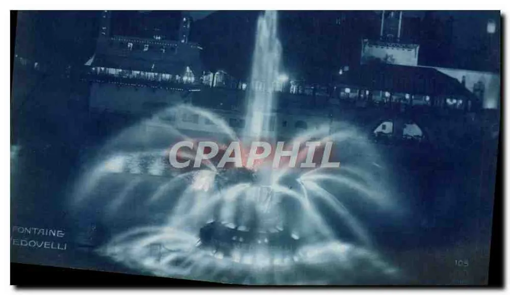 Fontaine Edovelli — nächtliche Ansicht — Serie 105 - Vorderseite