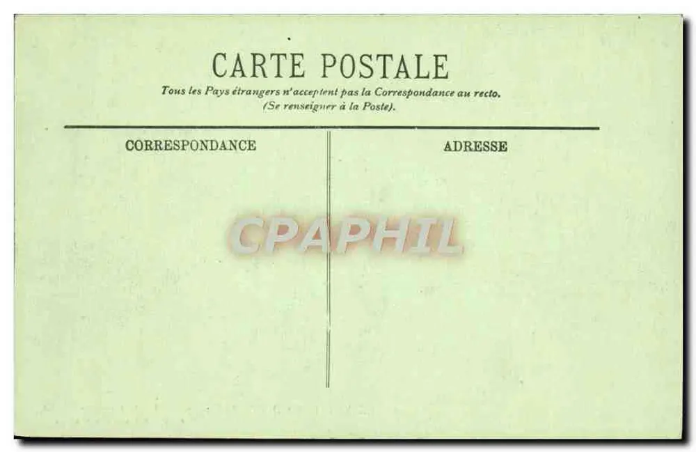 Kolonialausstellung 1907 — Hütte der Canaques — B.L. — Reproduktion verboten - Rückseite