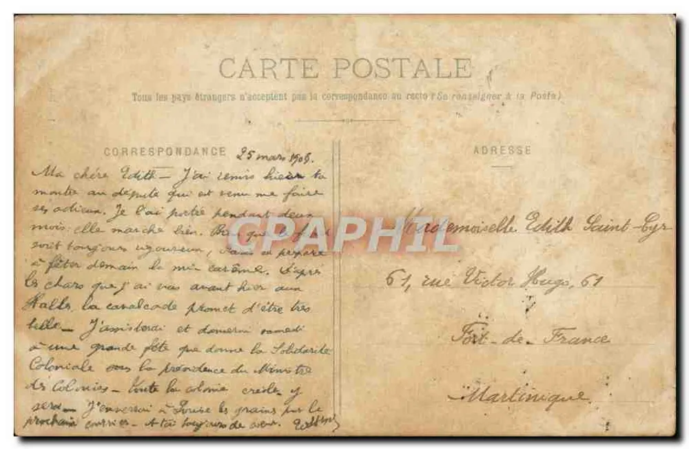 Internationale Seefahrt-Ausstellung - Das Pavillon der Französischen Seefahrt-Liga — Sammlung Gorce, fotografischer Verlag, Talence (Gironde) - Rückseite