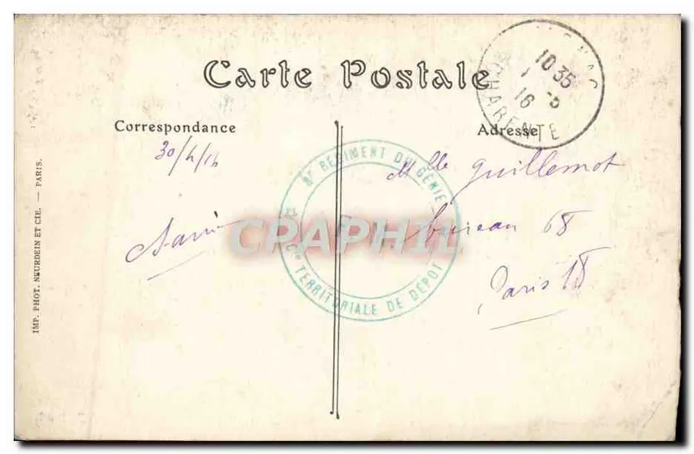 Angoulême — O Palácio de Justiça — ND. Fot. - Verso