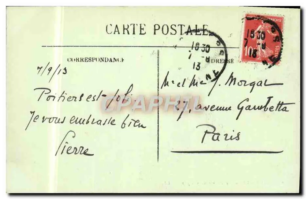 Poitiers — O Rocher de Coligny — LL. — n°87 - Verso
