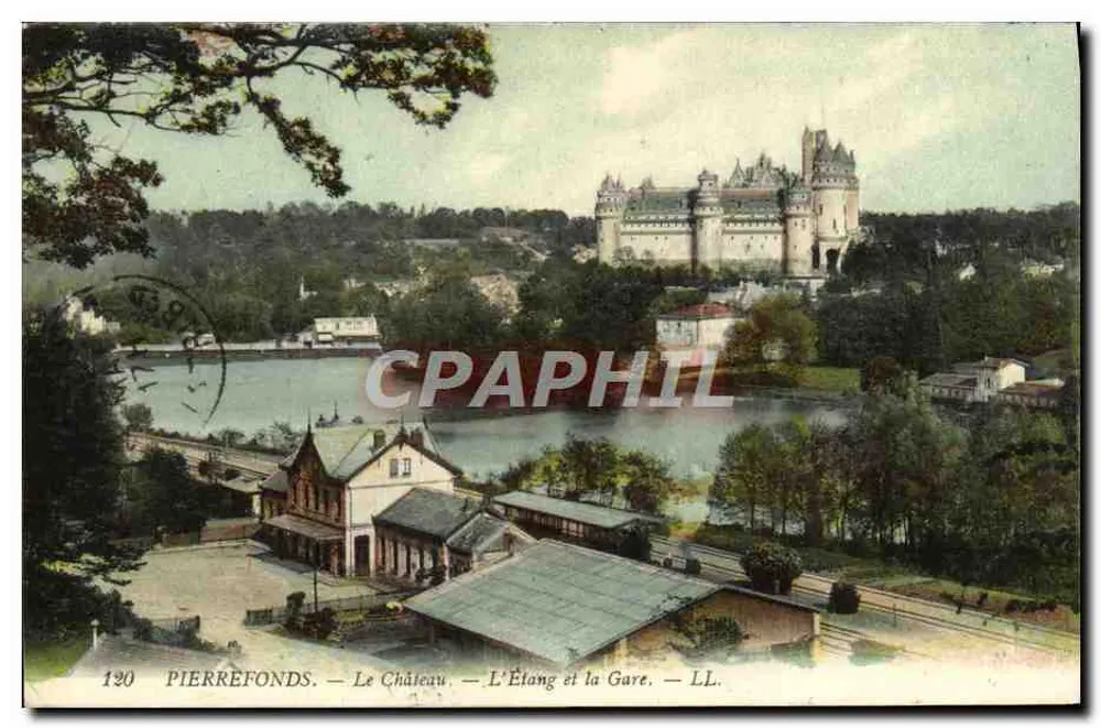 PierreFonds — Schloss, Teich und Bahnhof — LL. Nr. 120 - Vorderseite