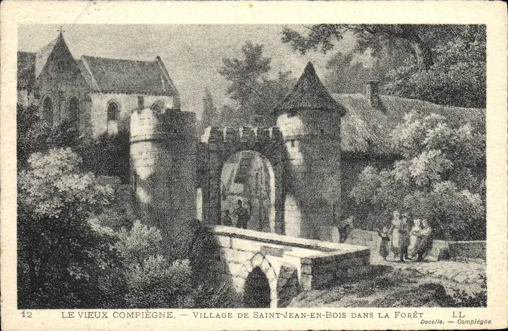 Alt Compiègne — Dorf Saint-Jean-en-Bois im Wald — Decelle, Compiègne - Vorderseite
