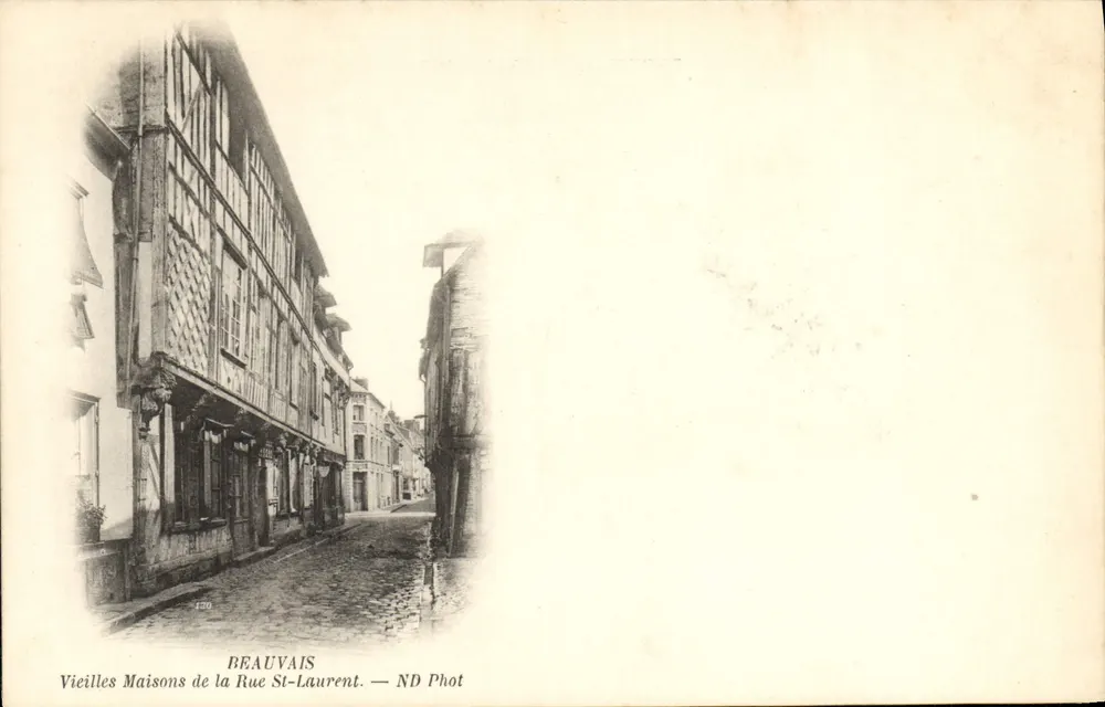 Beauvais — Alte Häuser in der Rue St-Laurent — ND Phot - Vorderseite