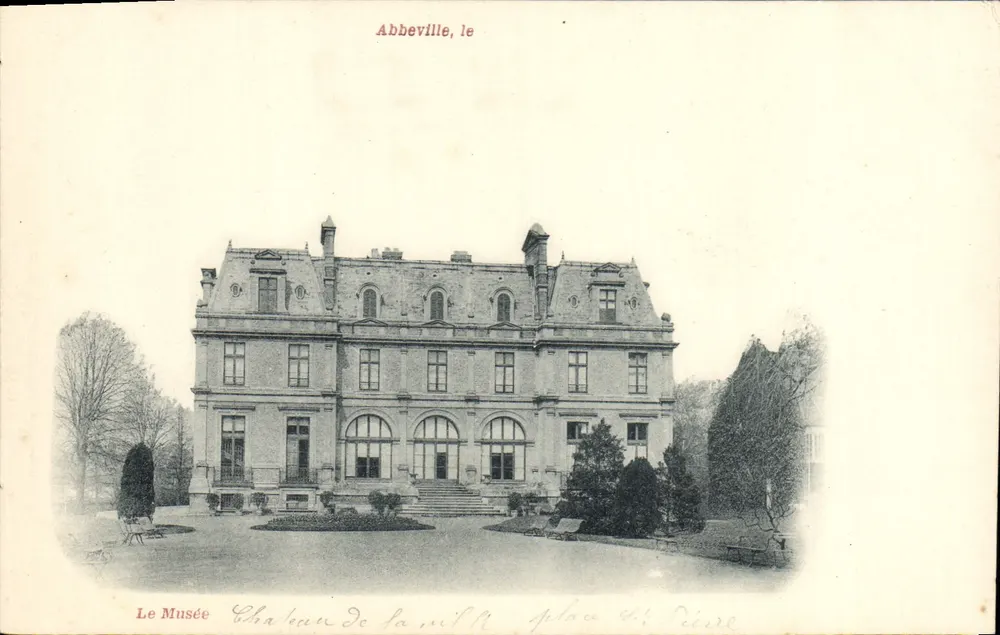 Abbeville, le Château de la Mille — éditeur 'Le Musée' imprimé en bas - Awers