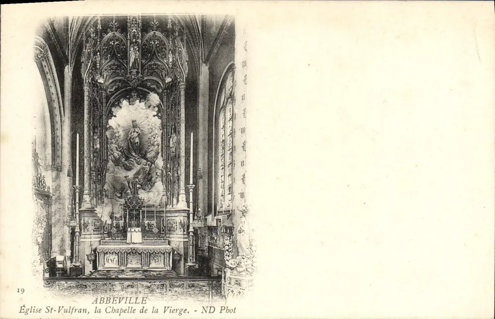 Abbeville — Kirche St-Vulfran, die Kapelle der Jungfrau — ND Pbot - Vorderseite
