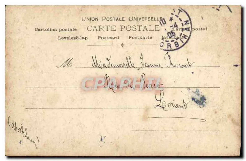 Junge Frau im Engelsgewand — Verlag P. Reublirger, Paris, n° 93817 - Rückseite