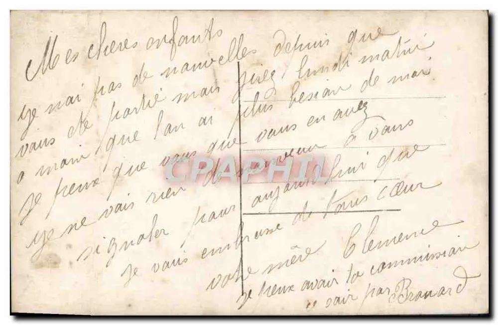 Femme tenant un poisson et un bouquet — Premier Avril — éditeur MIDAS - Rückseite