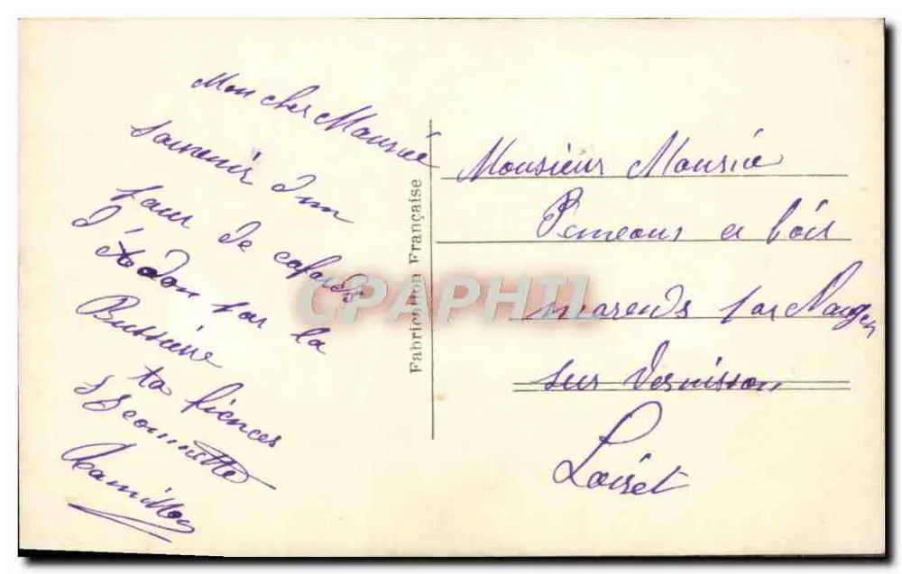 Lächelnde junge Frau — Rosen haltend — von DIX, Paris, Nr. 2230 - Rückseite