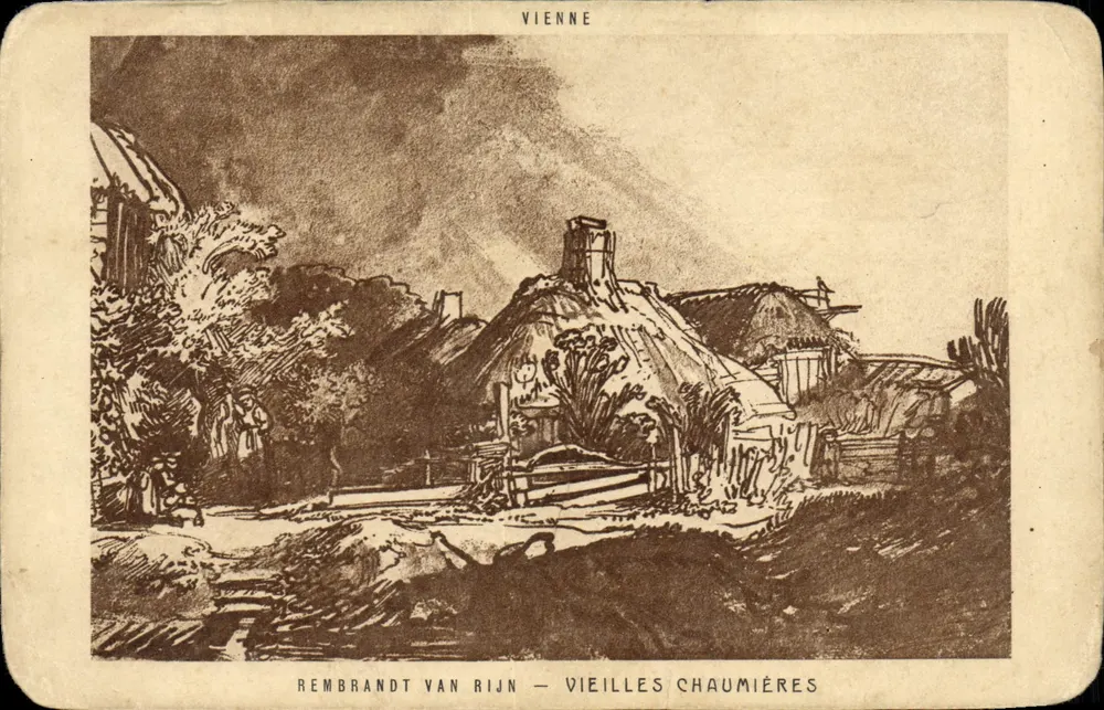 Wien — Alte Chaumière — Rembrandt van Rijn — Verlag Braun & Cie, Dornach - Vorderseite