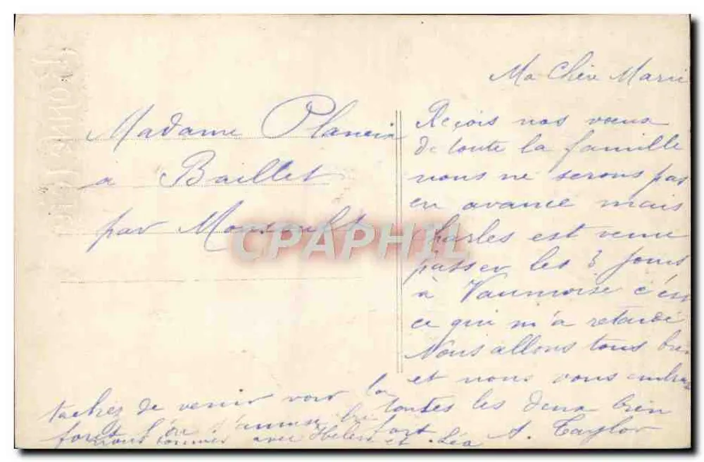 Bukiet kwiatów — Szczęśliwego Dnia — B.M. PARIS, n° 304 - Rewers