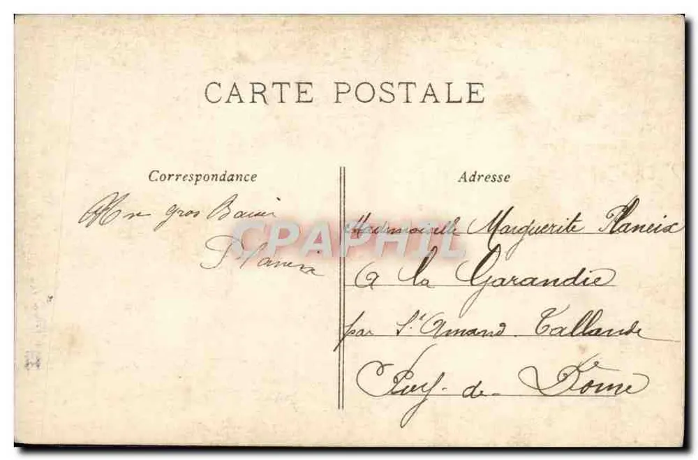Frau mit Pfeife — Porträt eines Künstlers — H.C.W. (H. C. W.) - Rückseite