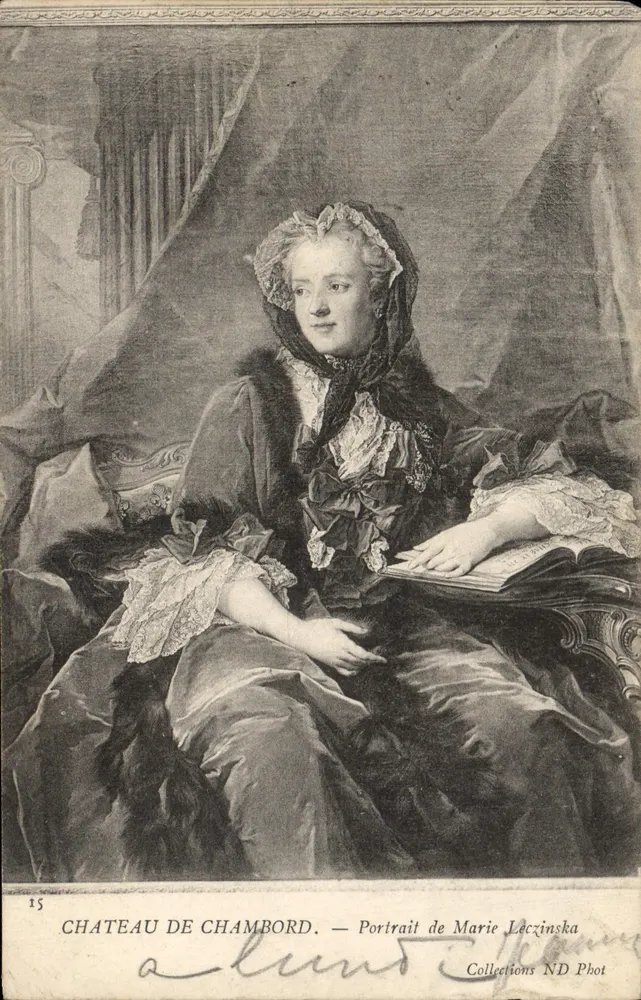 Schloss Chambord — Portrait von Marie Leczinska — ND Phot Sammlung - Vorderseite