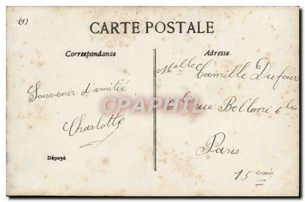Hamlet — cena teatral — Walery, Paris, n°4398 - Verso