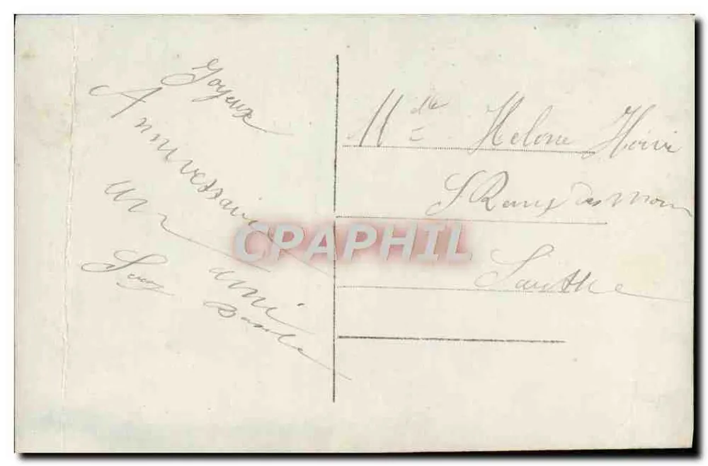 Homme à la corbeille de fleurs — scène de studio — éditeur BTF, n° 746 - Achterkant