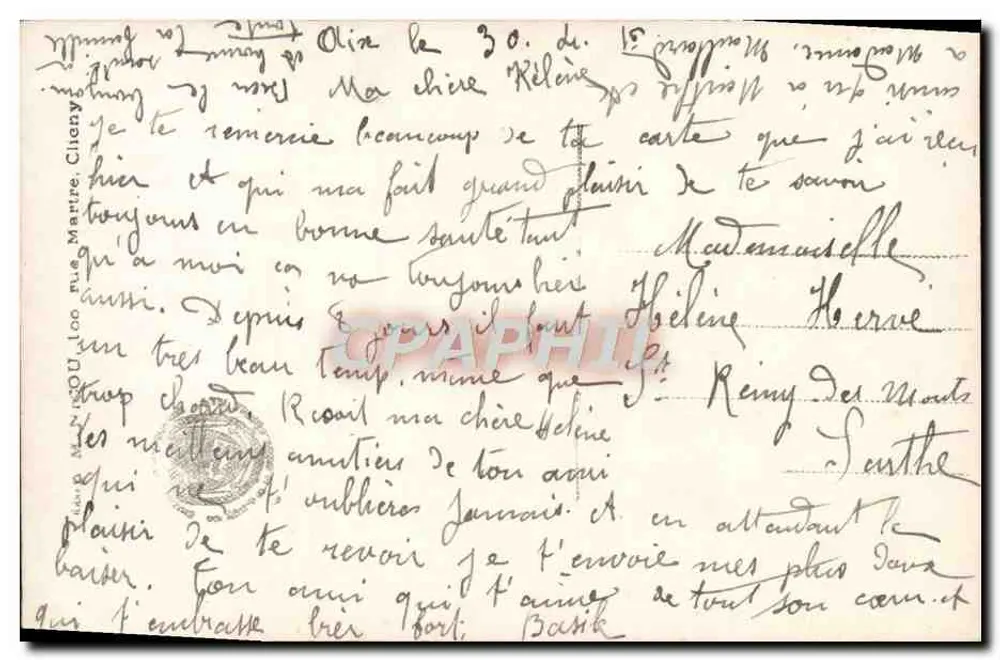 Paar in historischem Kleid — Liebesbrief — Mug, n° 787 - Rückseite