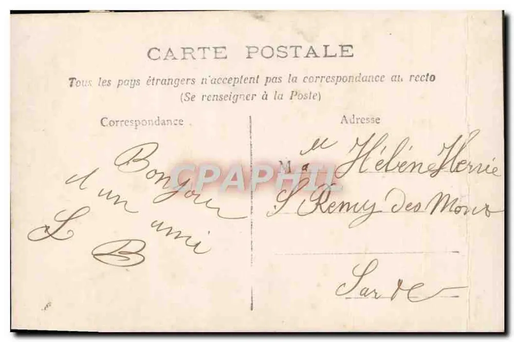 Jeune homme en costume — devant un vase de fleurs — éditeur anonyme - Rückseite