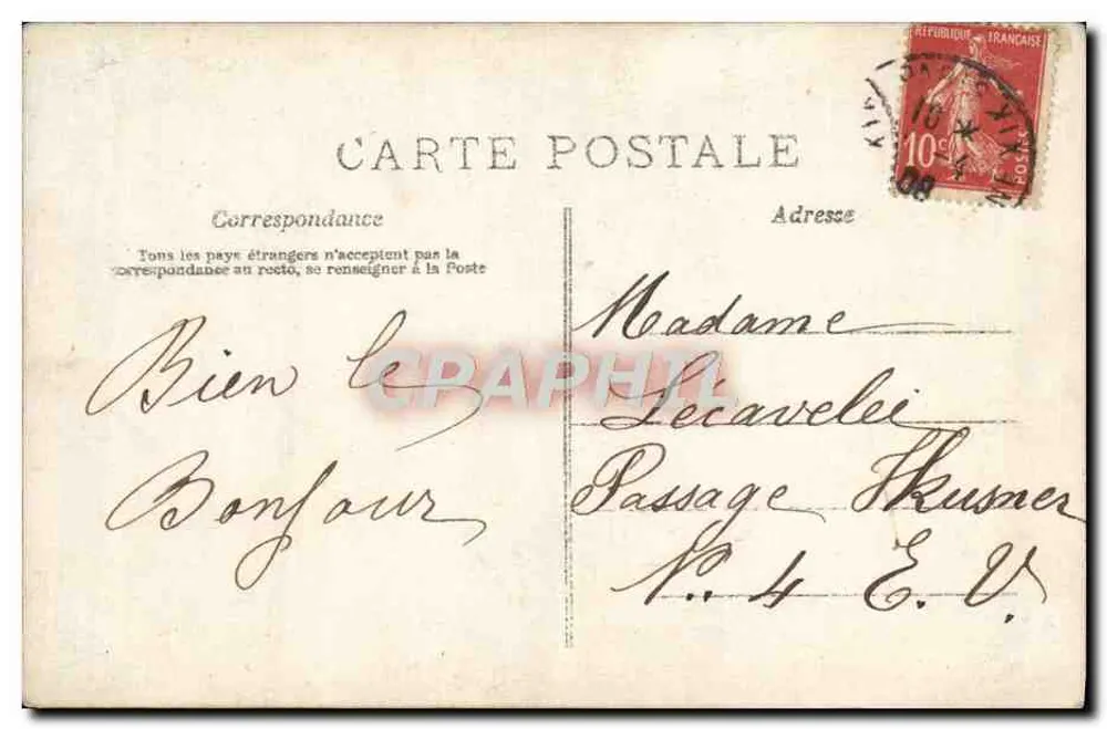 Bebé con langosta — An. Paris — n°513 - Reverso