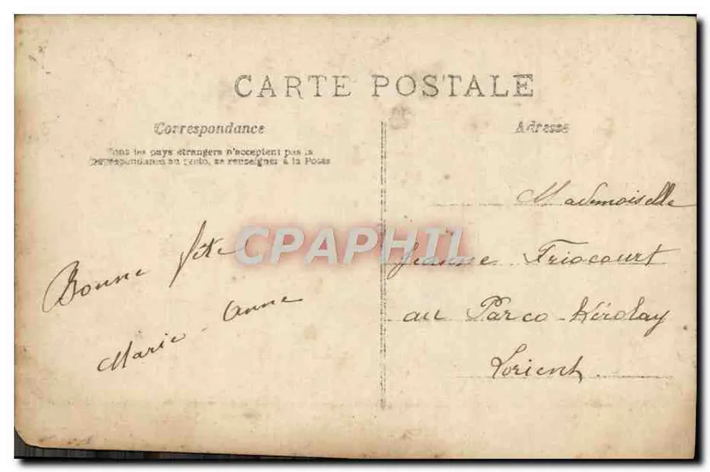 Lächelnde junge Frau — Rosen-Verzierung — A.N. PARIS, n°703 - Rückseite