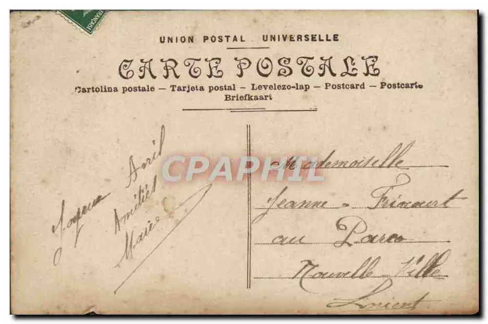 Petite fille — portrait en buste — éditeur EOT PARIS n°3010 - Reverso