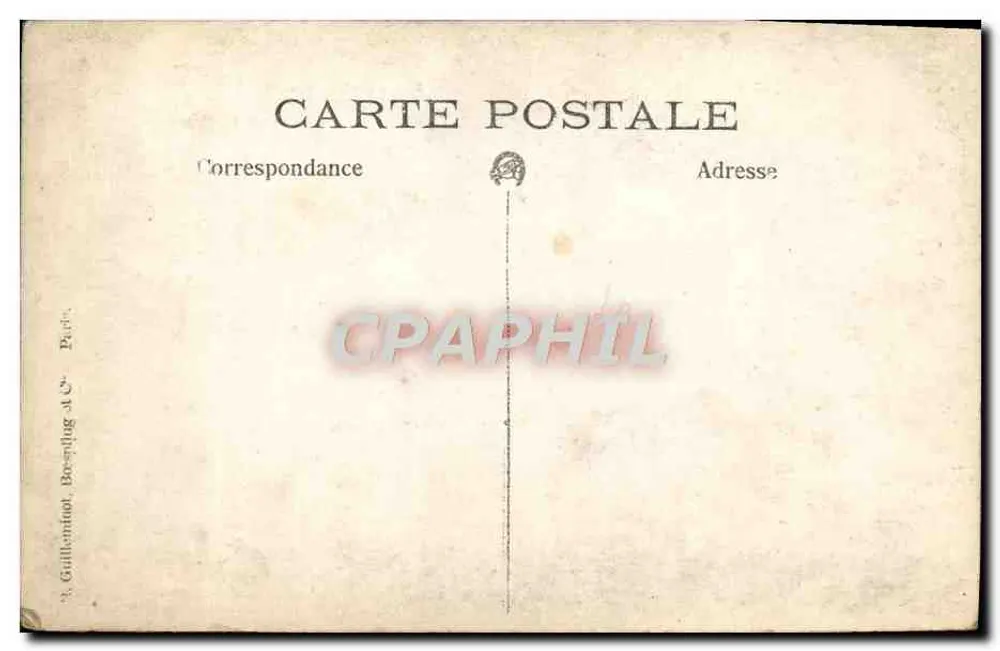 Frau und Kind — Fotostudio — Verlag A. Guillenmout, Paris - Rückseite